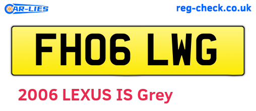 FH06LWG are the vehicle registration plates.