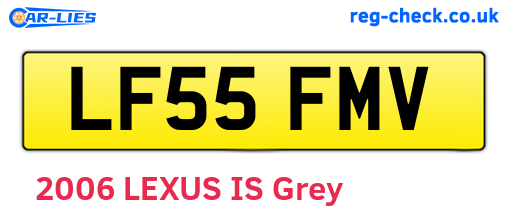 LF55FMV are the vehicle registration plates.