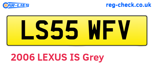 LS55WFV are the vehicle registration plates.