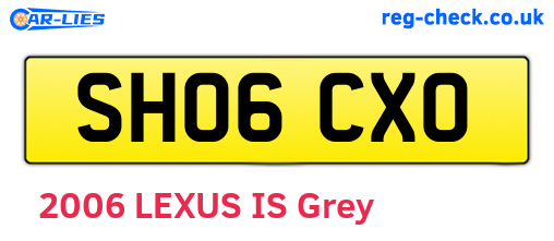 SH06CXO are the vehicle registration plates.