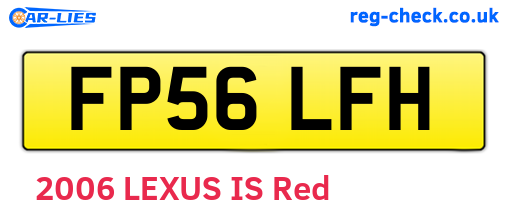 FP56LFH are the vehicle registration plates.