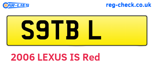 S9TBL are the vehicle registration plates.