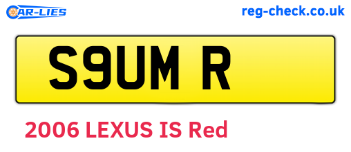 S9UMR are the vehicle registration plates.