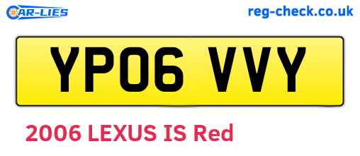 YP06VVY are the vehicle registration plates.