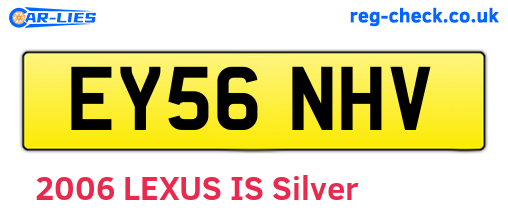 EY56NHV are the vehicle registration plates.