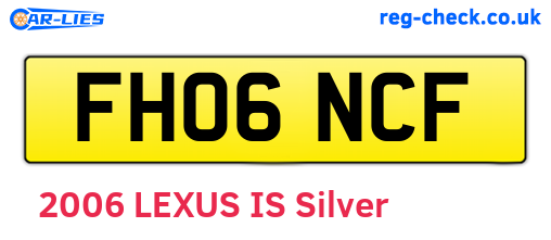 FH06NCF are the vehicle registration plates.