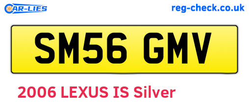 SM56GMV are the vehicle registration plates.
