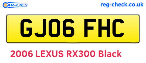 GJ06FHC are the vehicle registration plates.