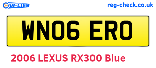 WN06ERO are the vehicle registration plates.