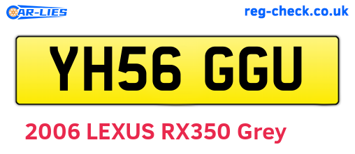 YH56GGU are the vehicle registration plates.