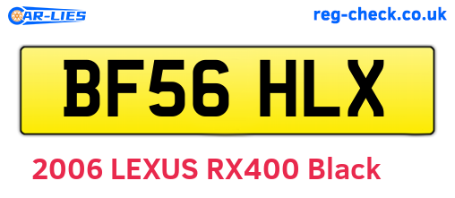 BF56HLX are the vehicle registration plates.