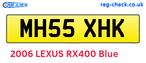 MH55XHK are the vehicle registration plates.
