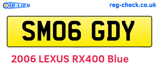 SM06GDY are the vehicle registration plates.