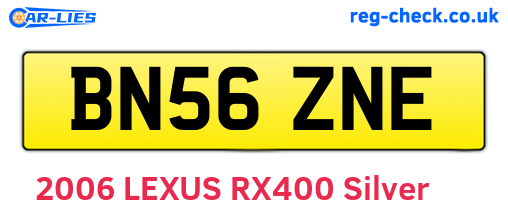 BN56ZNE are the vehicle registration plates.