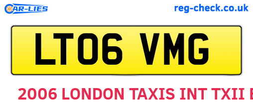LT06VMG are the vehicle registration plates.