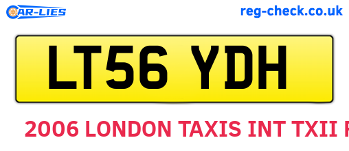 LT56YDH are the vehicle registration plates.