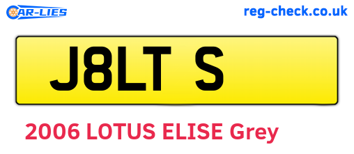 J8LTS are the vehicle registration plates.