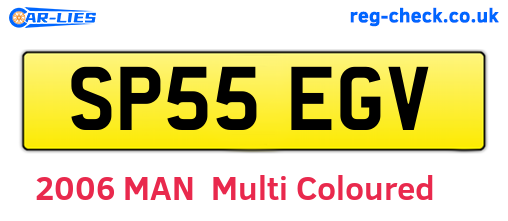 SP55EGV are the vehicle registration plates.