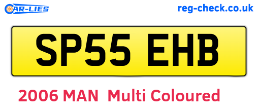 SP55EHB are the vehicle registration plates.