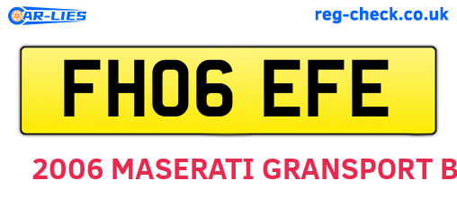 FH06EFE are the vehicle registration plates.