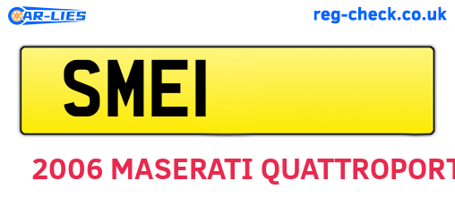 SME1 are the vehicle registration plates.