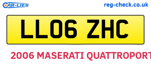 LL06ZHC are the vehicle registration plates.