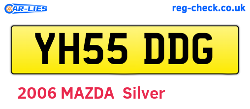 YH55DDG are the vehicle registration plates.