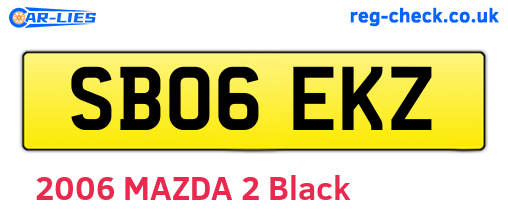 SB06EKZ are the vehicle registration plates.