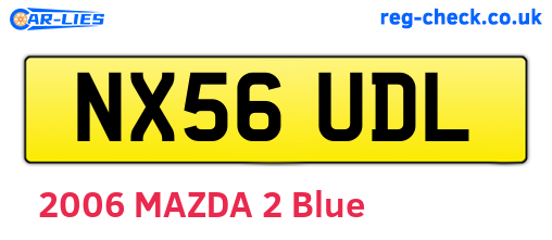 NX56UDL are the vehicle registration plates.