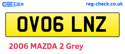 OV06LNZ are the vehicle registration plates.