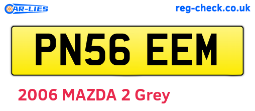 PN56EEM are the vehicle registration plates.