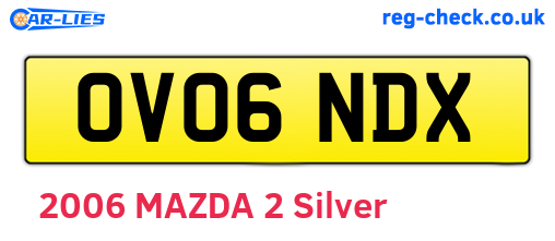 OV06NDX are the vehicle registration plates.