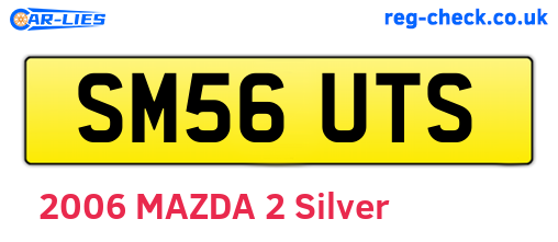 SM56UTS are the vehicle registration plates.