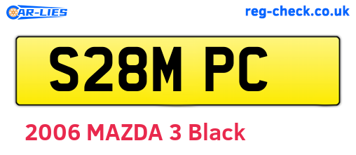 S28MPC are the vehicle registration plates.