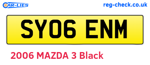 SY06ENM are the vehicle registration plates.