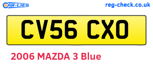 CV56CXO are the vehicle registration plates.
