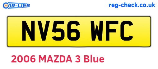 NV56WFC are the vehicle registration plates.