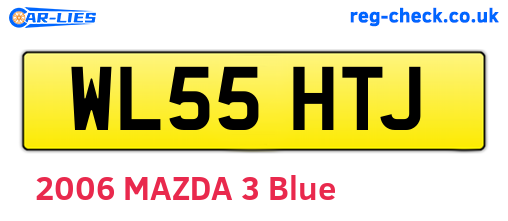 WL55HTJ are the vehicle registration plates.
