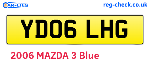 YD06LHG are the vehicle registration plates.
