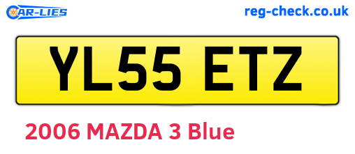 YL55ETZ are the vehicle registration plates.