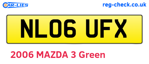 NL06UFX are the vehicle registration plates.