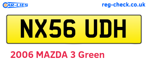 NX56UDH are the vehicle registration plates.