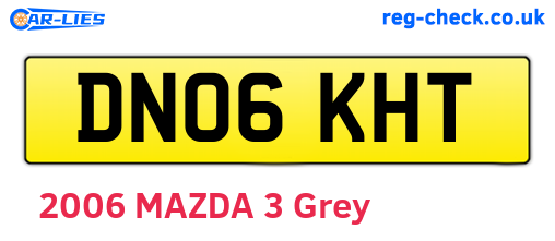 DN06KHT are the vehicle registration plates.