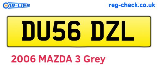 DU56DZL are the vehicle registration plates.
