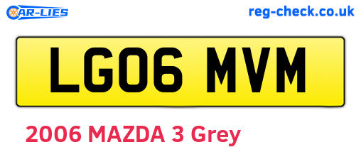 LG06MVM are the vehicle registration plates.