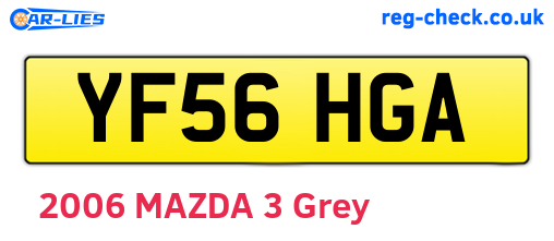 YF56HGA are the vehicle registration plates.