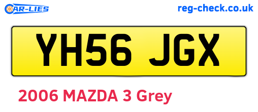 YH56JGX are the vehicle registration plates.