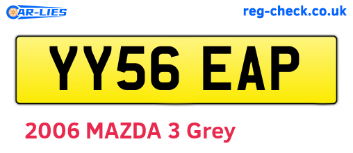 YY56EAP are the vehicle registration plates.