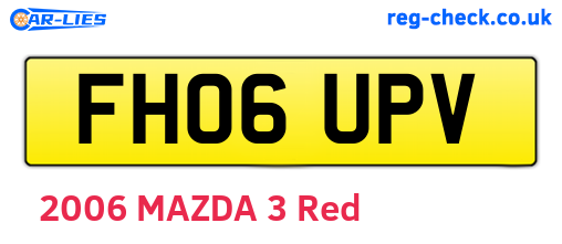 FH06UPV are the vehicle registration plates.