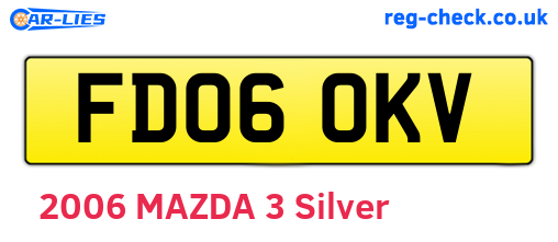 FD06OKV are the vehicle registration plates.